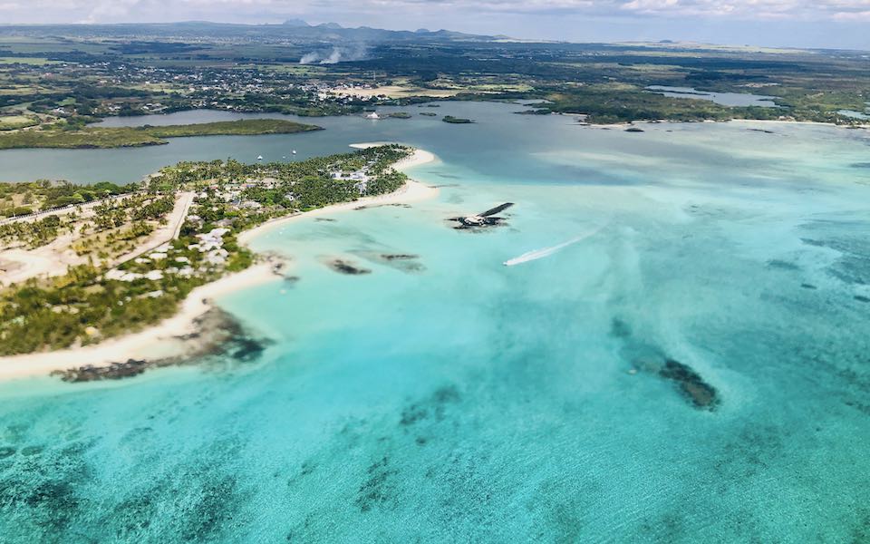 Mauritius aus der Luft