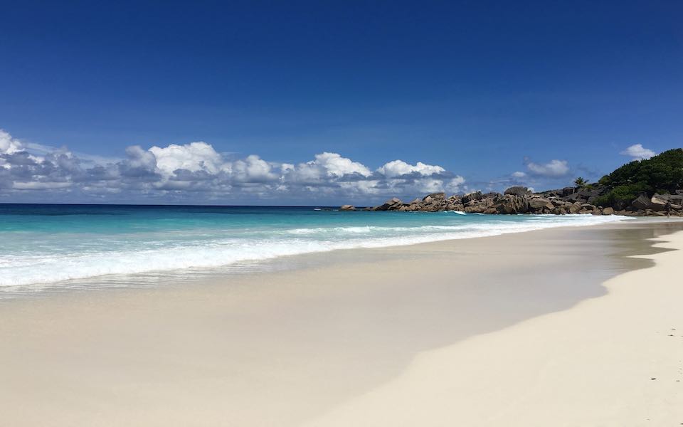 Seychellen La Digue Strand